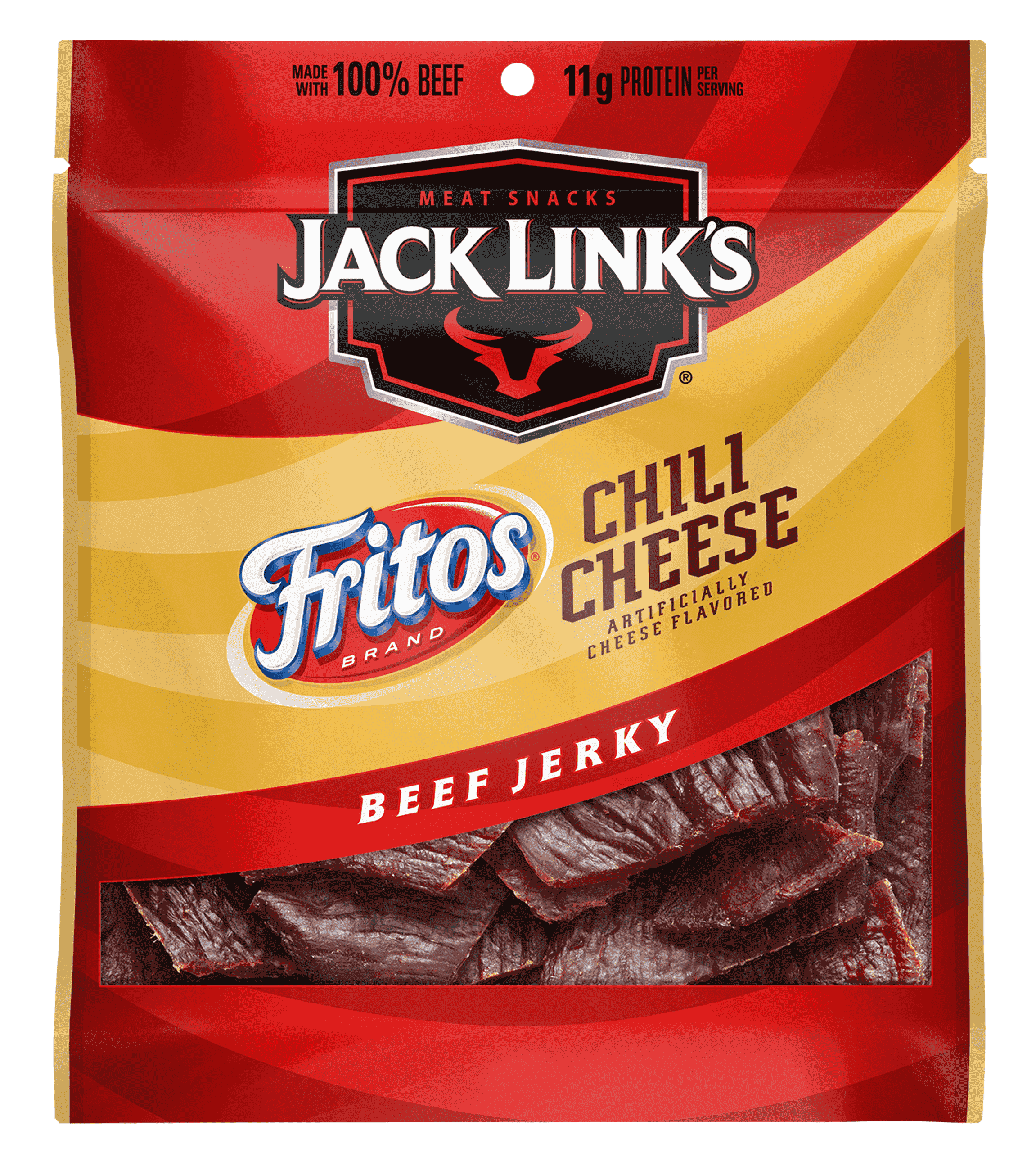 Bag of BEEF JERKY - FRITOS CHILI CHEESE FLAVORED